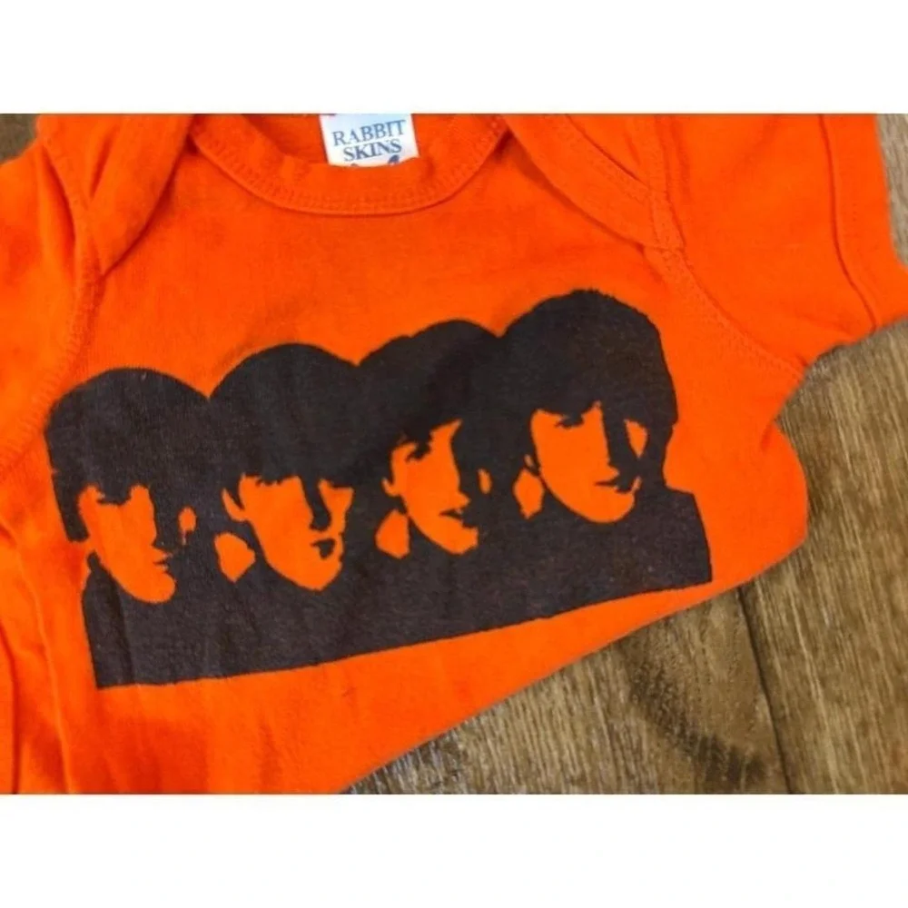 The Beatles Baby Bodysuit Band‎ 6 Months Unisex Short Sleeve Cotton Rabbit Skins